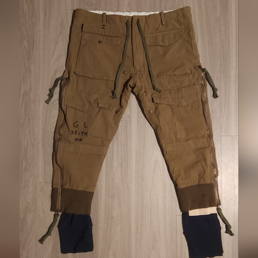 PHILOSOPHY Chaunk Drklac Military Green Style Pants Joggers Cargo Size Small M.